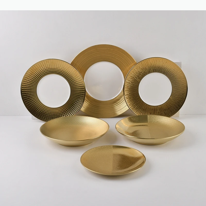 

Circular Ceramic Dining Plate Sushi Plate Western Style Steak Plates Dessert Fruit Dish Sashimi Plates