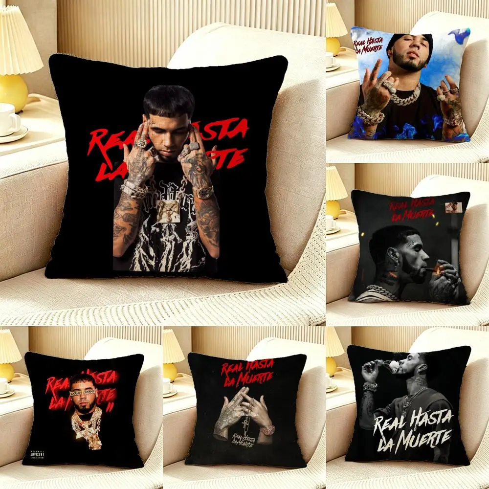 Real Hasta La Muerte Cushion Cover Pillow Cover Nordic Minimalist Throw DoubleSided Print Cushion Case for Sofa Bedroom Decor