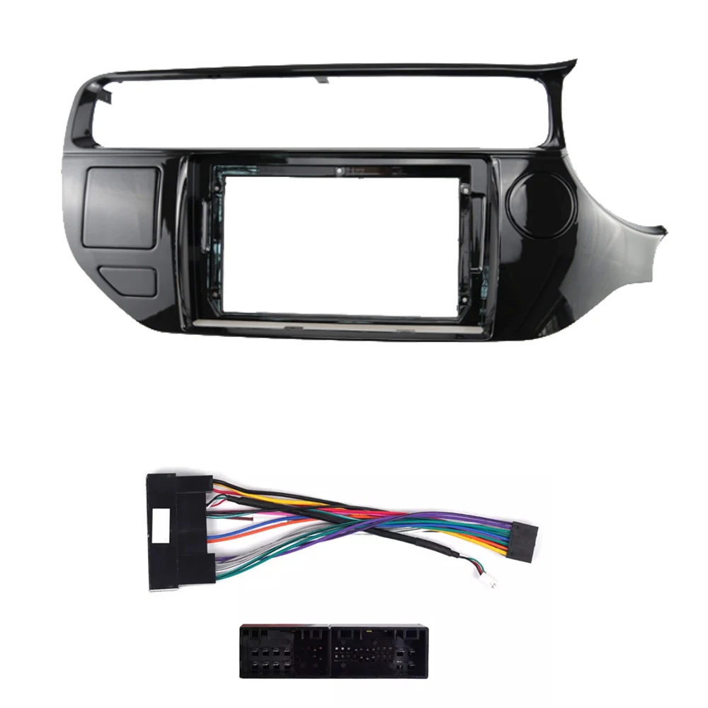 

9 Inches Car Fascia For KIA RIO 2015-2016 DVD player Panel Dash Mount Installation Double Din Car stereo Frame Trim Kit