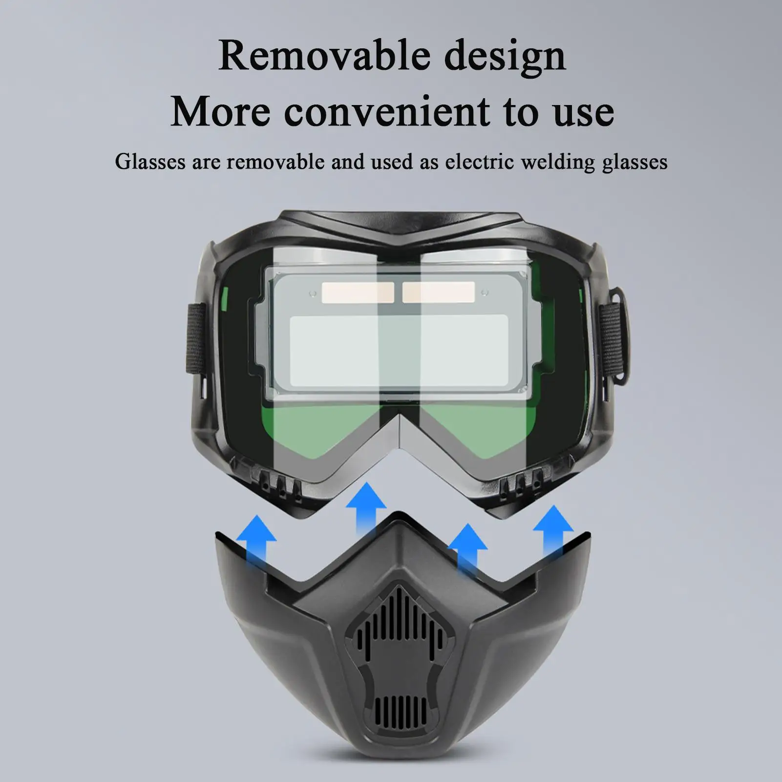 خوذة لحام مكافحة عالية الكثافة قناع لحام الضوء انفصال قبعات لحام السيارات سواد حامي الظل قناع لحام #6