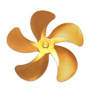 5 Blades Fire Heat Fan Replacement Log Burner Wood Stove Fan Fireplace Fan for Heat Powered