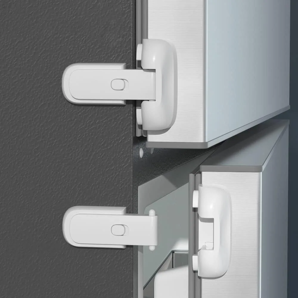 

New Baby Protection Door Catch Lock Safety Solid Color Fridge Lock Door Stopper Child Lock Toddler Kids