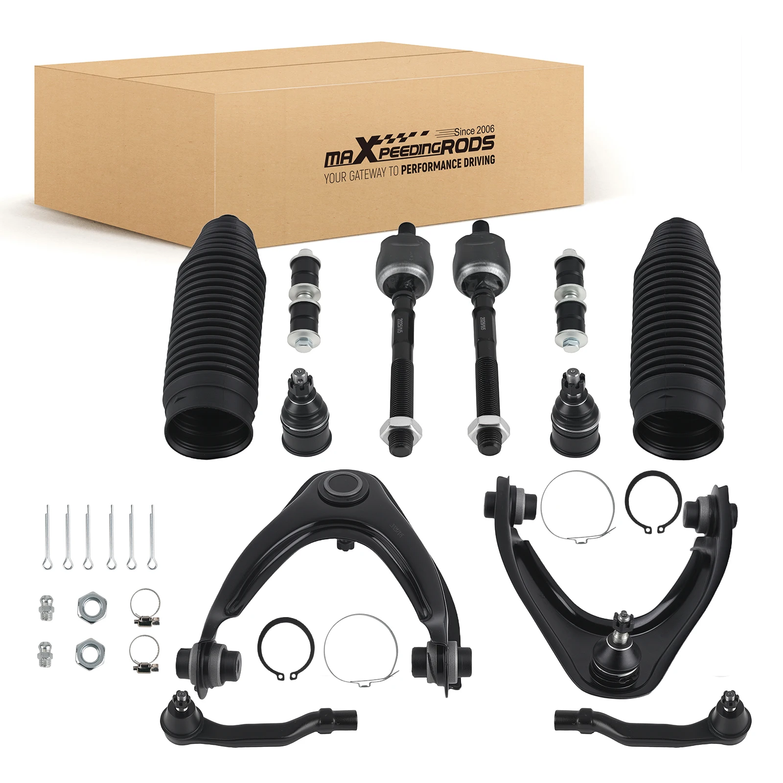 

Front Suspension Upper Control Arm Tie Rod Sway Bar Kit for Honda Civic 1996-2000