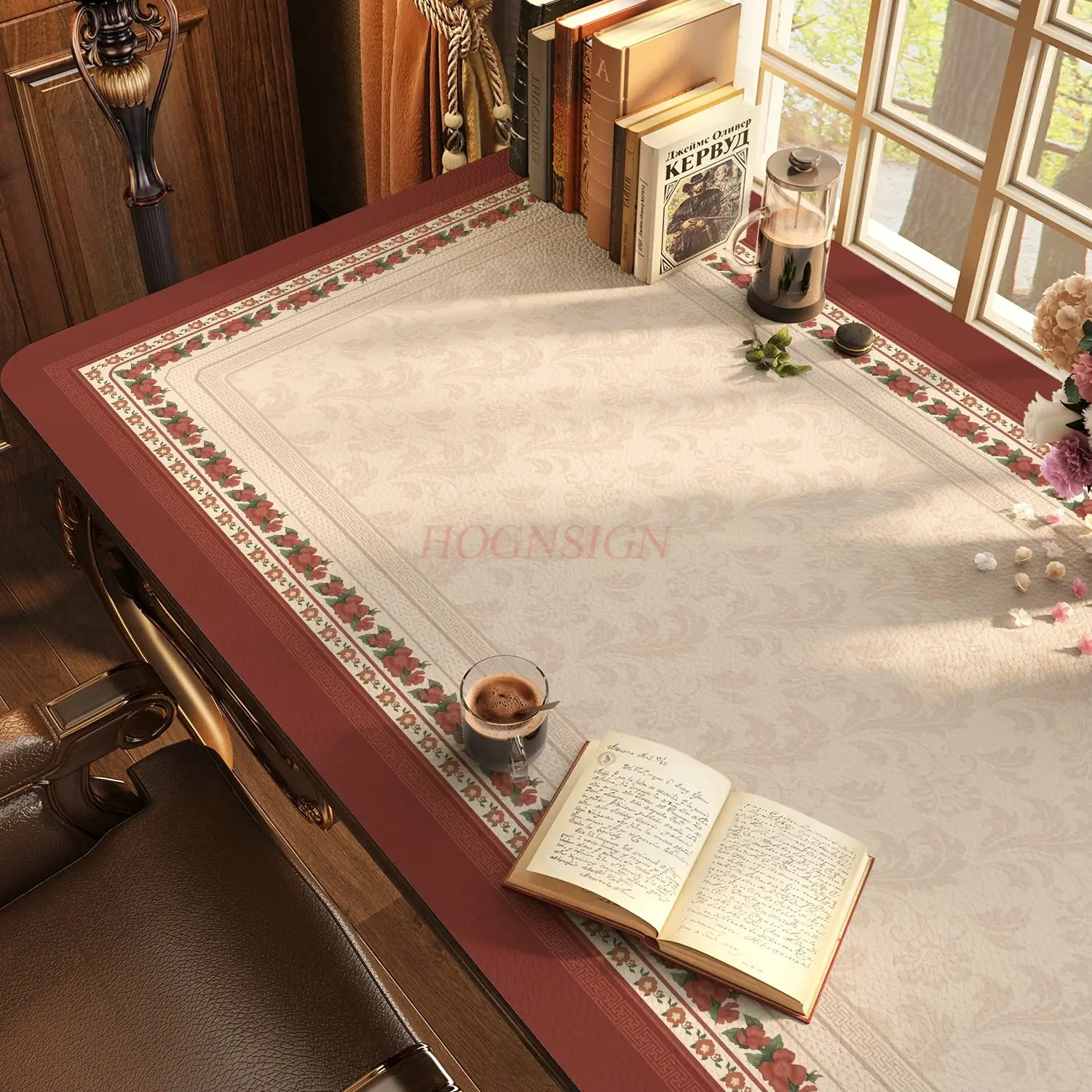 1pcs Tablecloth, light luxury, high-end feel, writing desk, study desk, eye protection, desk pad, waterproof, oil proof, no wash