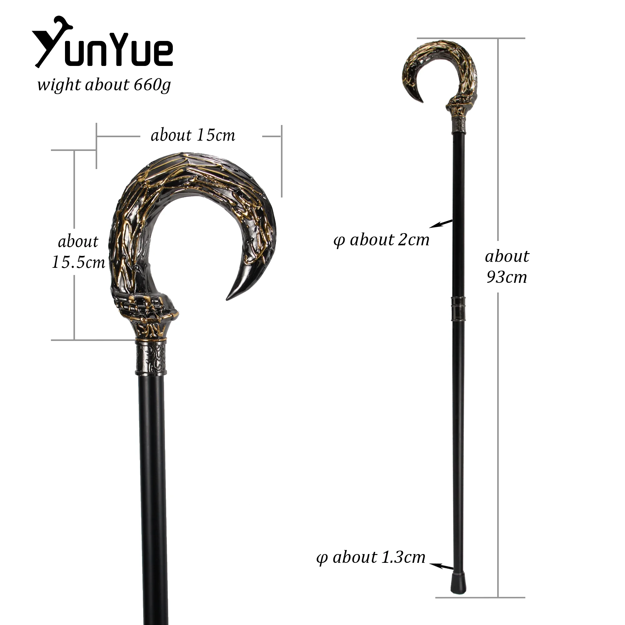 أنيقة المصرية القديمة عصا للمشي للحزب السادة خمر اليدوية ديكور اليد قصب سيدة الفن هدية عصا المشي المقبض 93 سنتيمتر #2