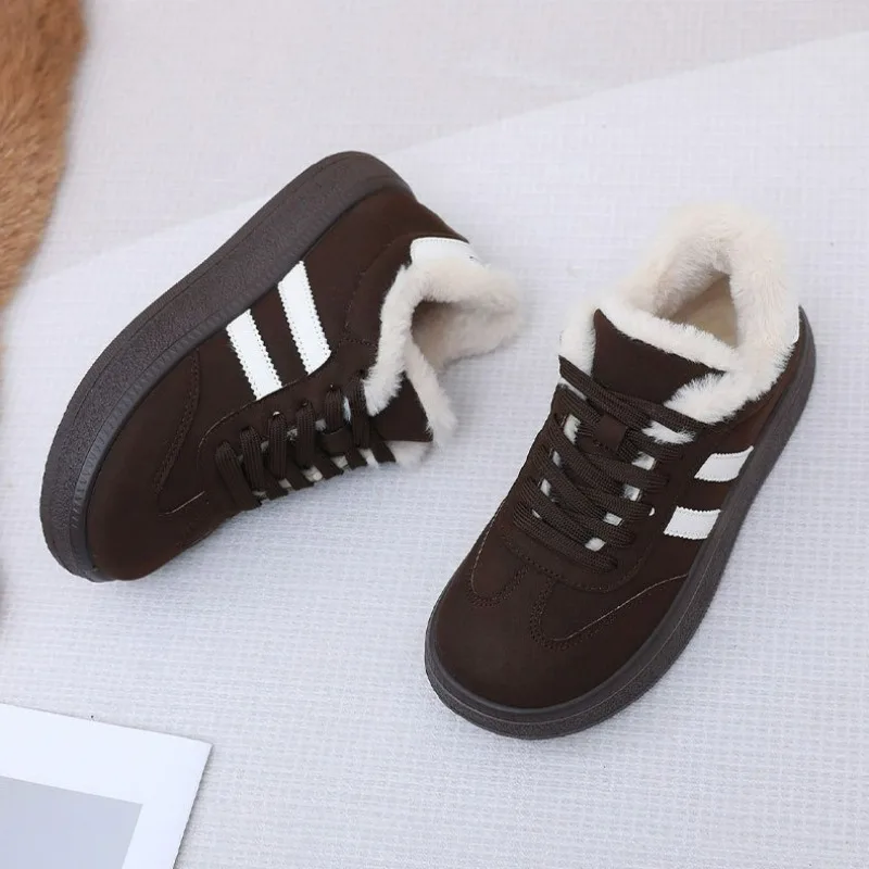 Thickened Woolen Women's Snow Boots Winter Warm Fashionable All-Match Cotton Boots Old Beijing Cloth Shoes Mid-Calf Casual Style
