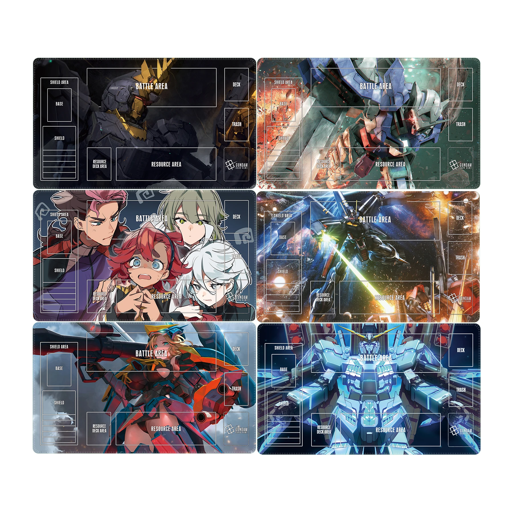 

600X350X2Mm Diy Cartoon Gundamed Tcg Card Battle Mat Tcg Single Player Board Game Card Battle Card Anime Card Gift Toys