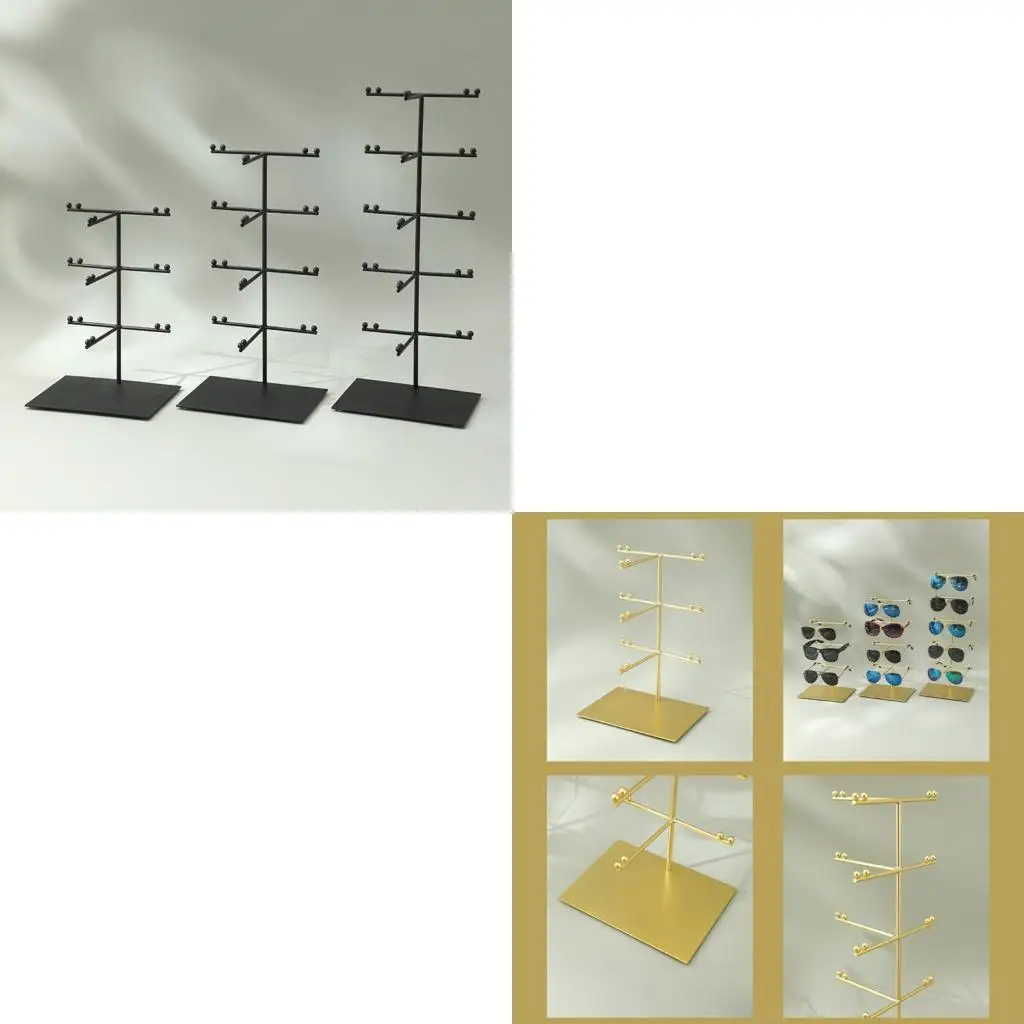 

Stylish Sunglasses Display Rack Detachable Eyewear Holder for Desk or Vanity
