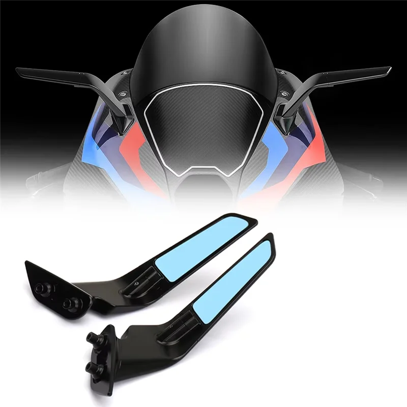 

NEW-Motorcycle Accessories Stealth Mirror Sports Winglets Kit Adjustable Mirrors For BMW M1000RR M 1000 RR 2020-2024