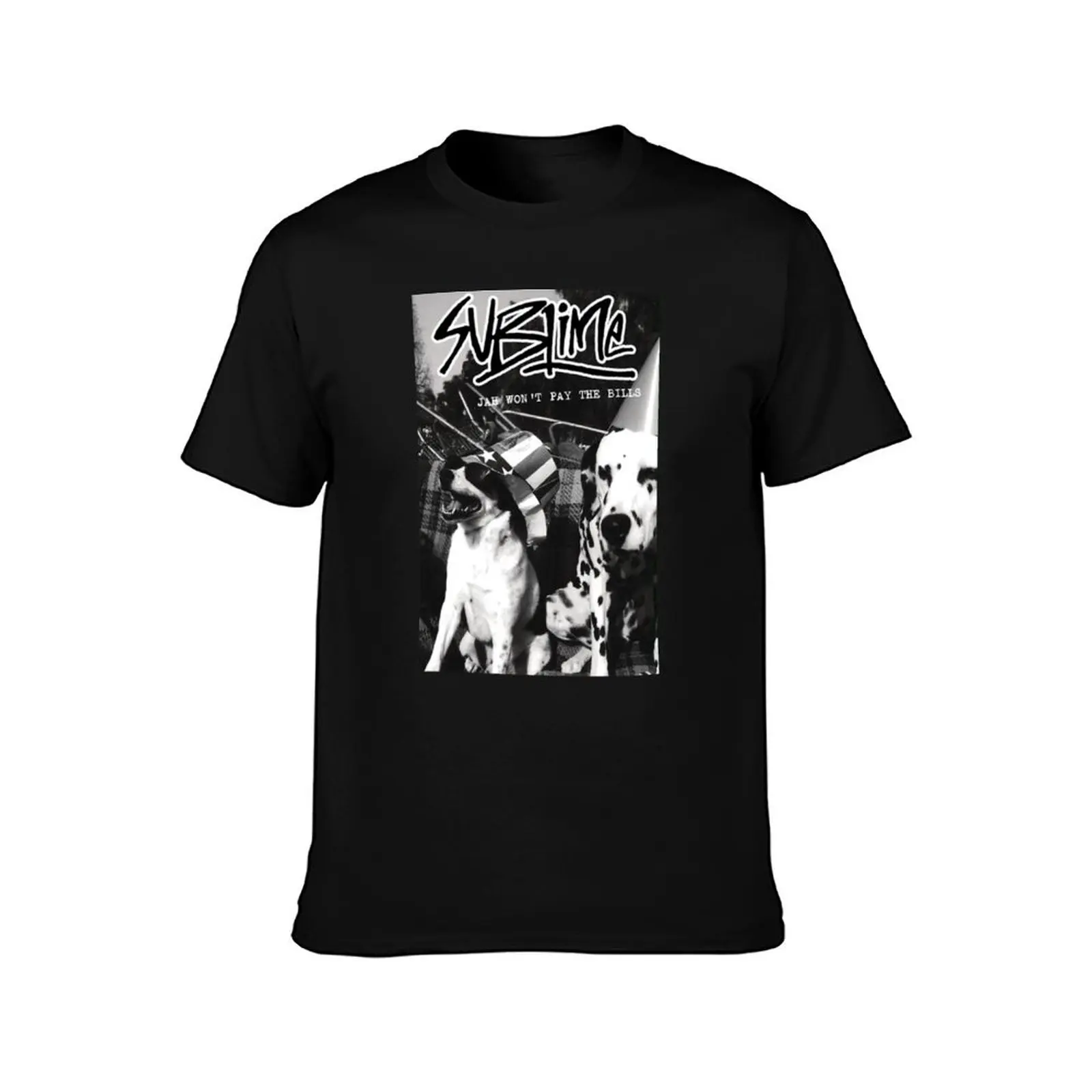 Sublimes Lou Dog Jah Wont Pay The Bills T-Shirt Summer Casual Cotton Tee Oversized Streetwear Tops Vintage Graphic Print