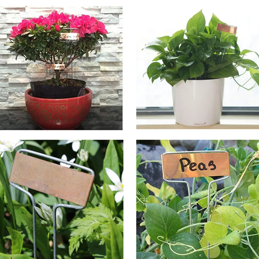 

10pcs Durable Metal Plant Labels Stylish And Easy To Maintain Flowers Herbs Garden Supplies Plant label