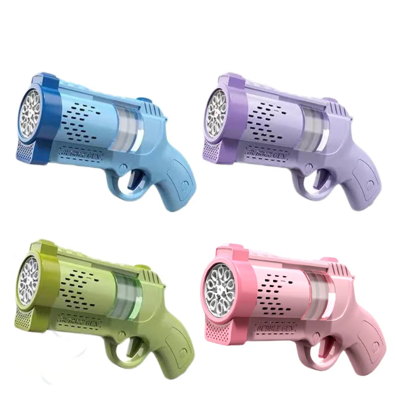 Kuromi Bubble Gun Toy Rocket Launcher Ręczny przenośny elektryczny automatyczny pistolet do baniek LED Light dla chłopców i dziewczynek Prezent