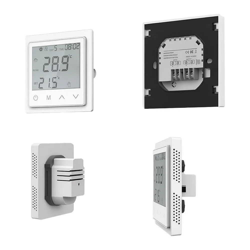 1 Piece 16A Programmable Floor Heating Thermostat LCD Display Overheat Protection Dual Sensor Temperature Controller For Home