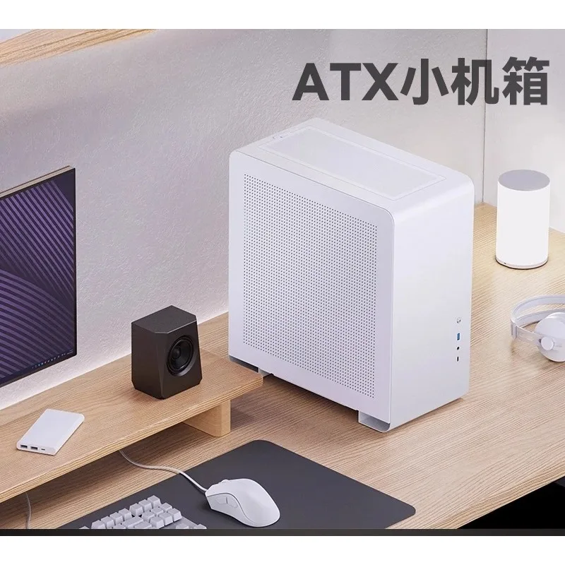 For ATX Small Chassis U4 Pro Compact ATX Chassis Large Board Desktop Chassis Mesh Dust-proof Cooling