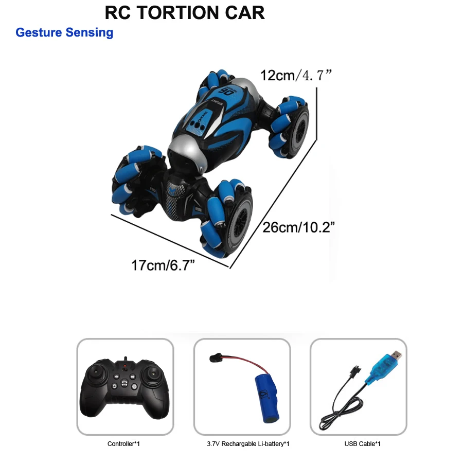 31cm gesture sensing stunt torsion remote control vehicle lateral walk rc drifting  twist car boys toys gift