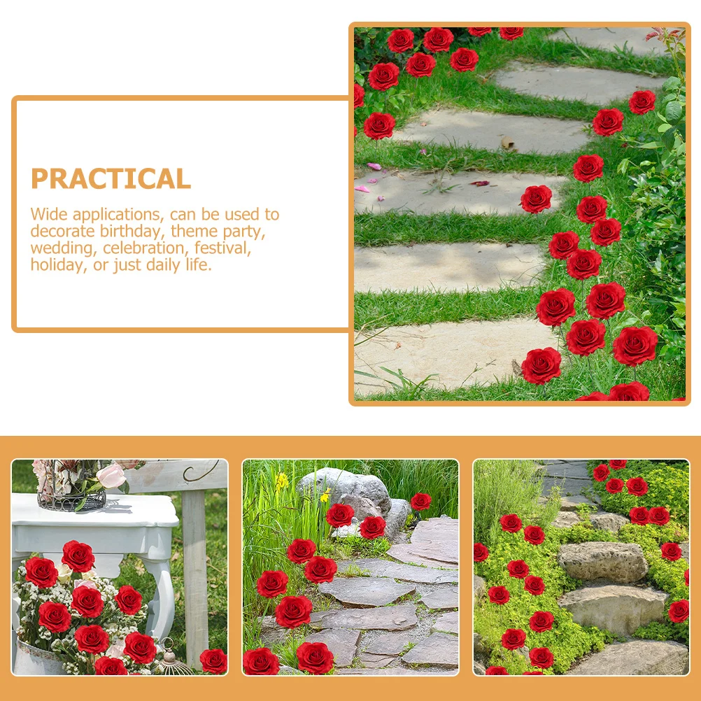 

2pcs Metal Garden Stake For Outdoor Patio Yard Decor Flower Pot Insert Landscaping Decoration Garden Stakes Decorative Ornament