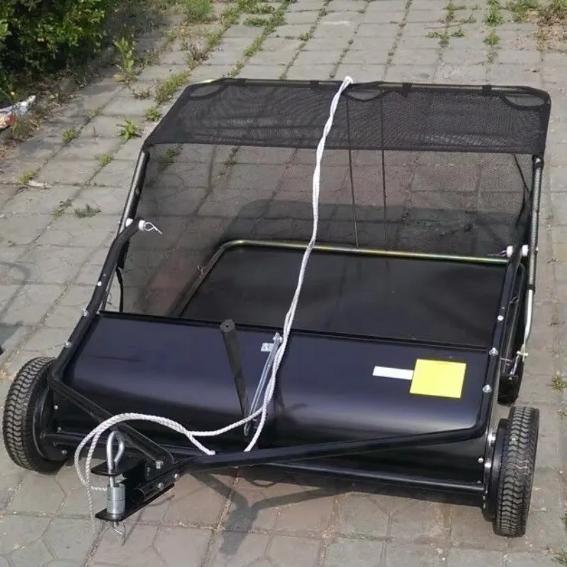 SWH48-38 48 Inch Garden Lawn Sweeper Adjustable Lawn and Leaf Bag