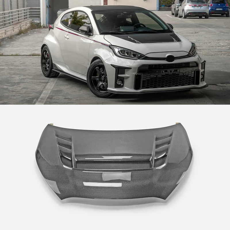 

Аксессуары из углеродного волокна для Toyota Yaris GR GXPA16 VRS, передний капот, легкая модификация