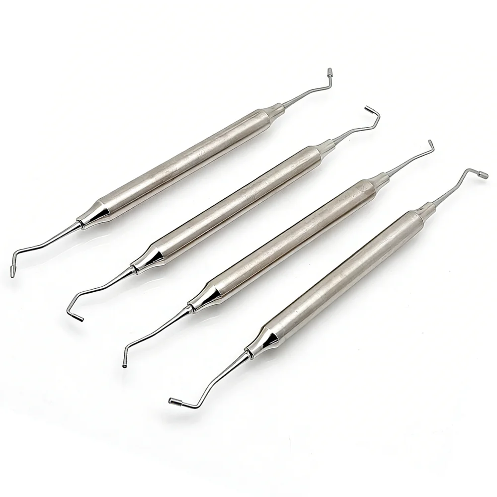 4Pcs Set Professional Dental Bone Graft Filling Instrument Kit Bone Powder Delivery Device & Burnisher Plugger - view 3
