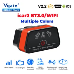 Vgate iCar2 car Diagnostic OBD 2 OBD2 ELM327 Wifi Scanner Auto Tool Bluetooth iCar 2 v2.2 odb2 Code reader PK elm 327 V 1 5