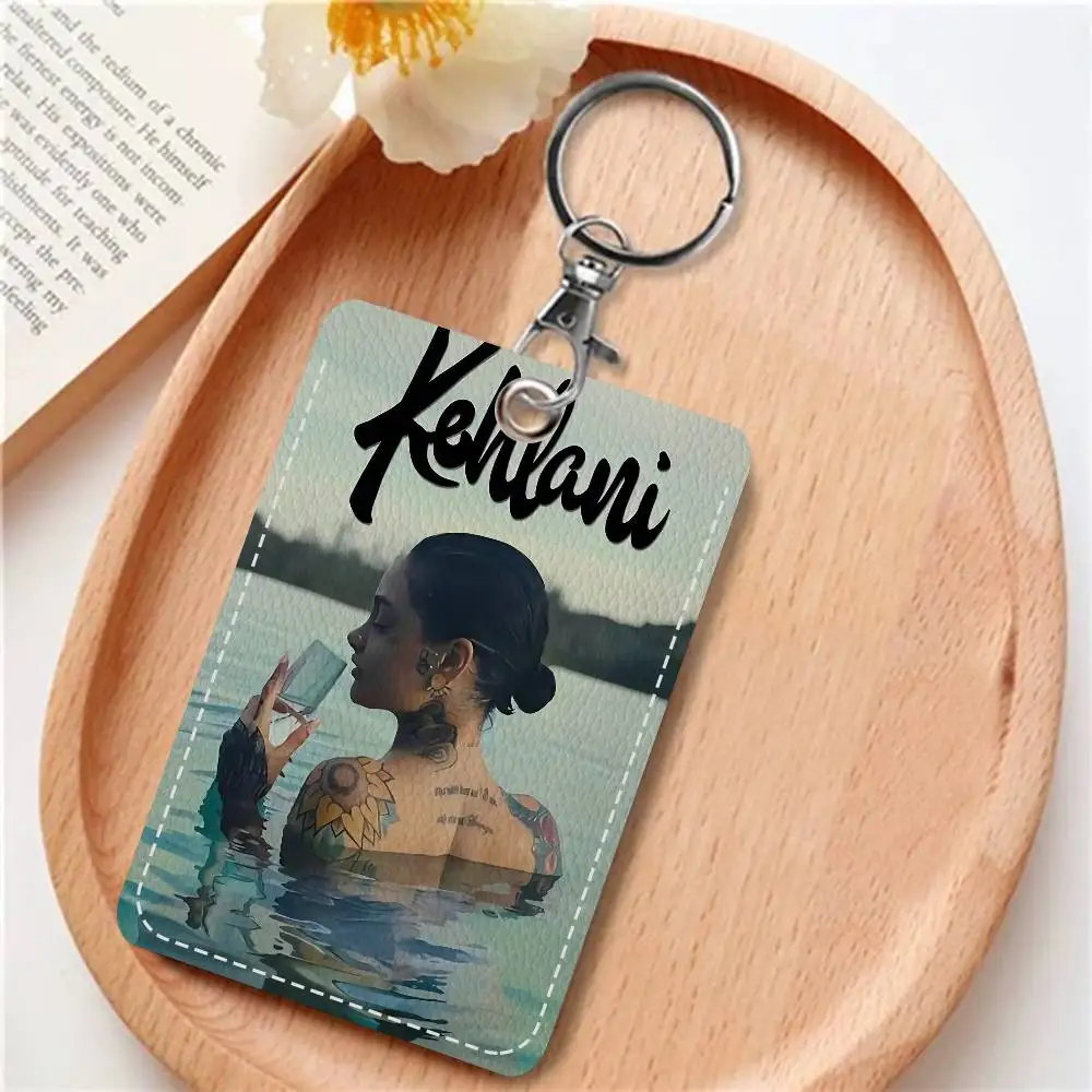K-Kehlani Singer Badge Holder Keychain For Bank Business Work Card Holder Student Card Protective Case Bus Card