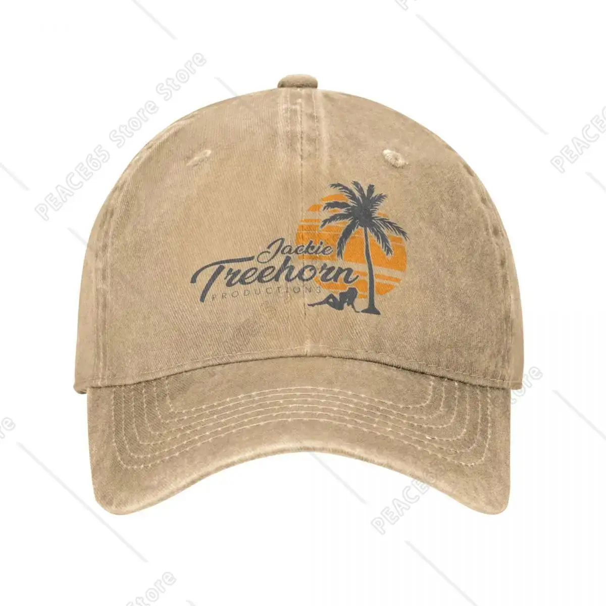 

Jackie Treehorn Productions Denim Baseball Cap Popular Movie Couple Casual Trucker Hat Fashion Tennis High Quality Baseball Caps