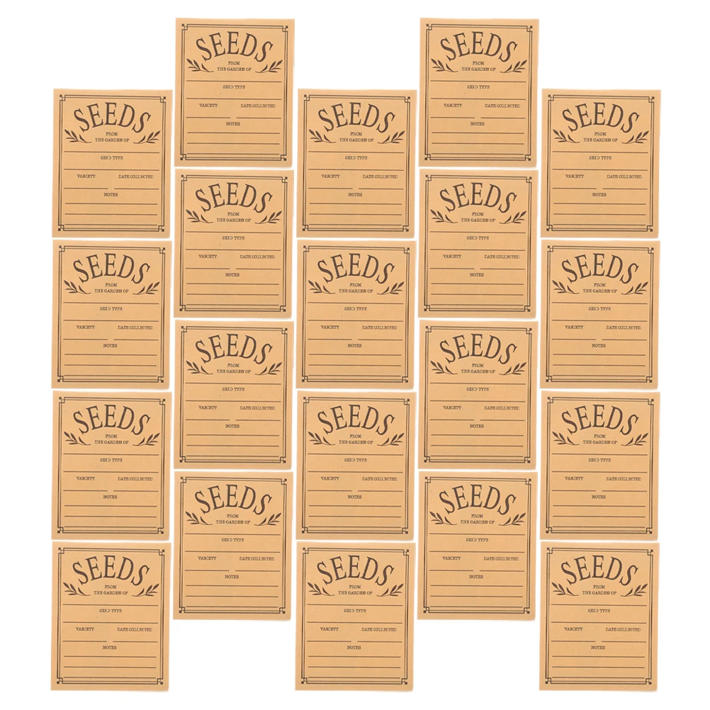 

100Pcs Seed Envelopes Self Seal Resealable Paper Small Storage for Vegetable Seeds Collecting Saving Envelopes