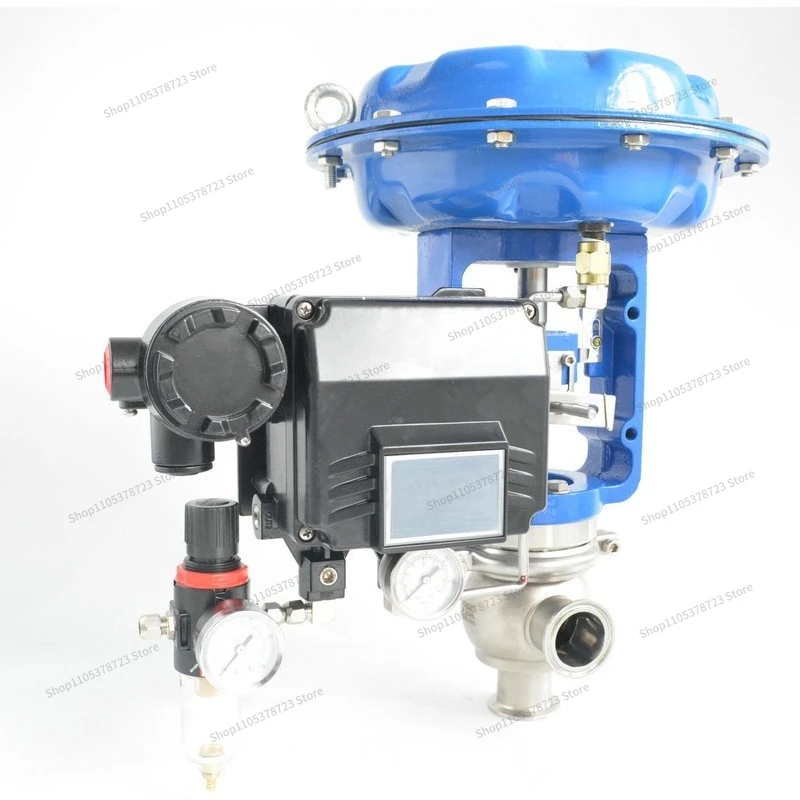 For Stainless Steel Pneumatic Membrane Regulating Valve Sanitary Grade Sanitary Grade Membrane Regulating Valve Angle Type