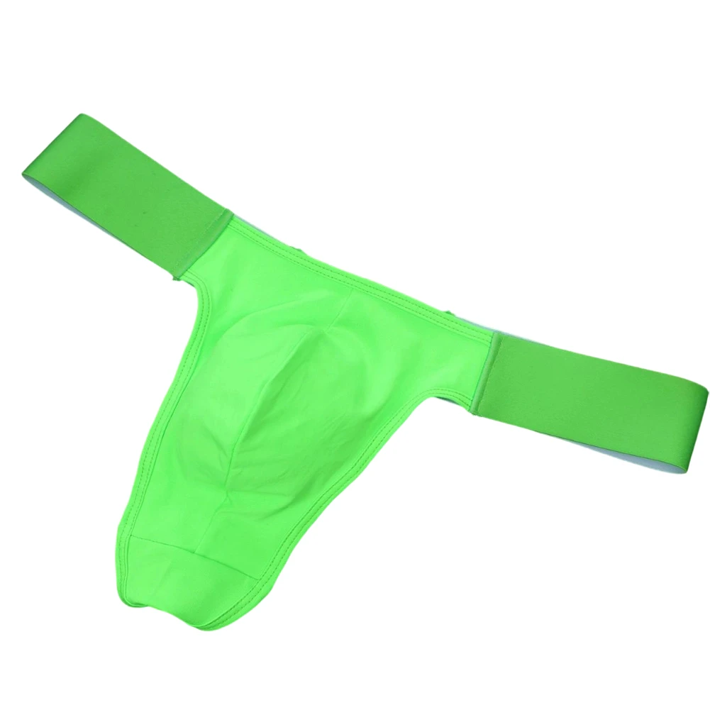 

Мужские сексуальные однотонные эластичные стринги с широким поясом, нижнее белье с U-образной сумкой, спортивные трусики-стринги