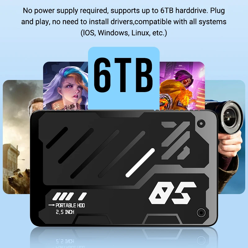 USB 3.0/3.1 HDD Enclosure 6gbps SSD Case External Hard Drive Box SATA to USB3.1 USB3.0 Adapter for Disk HDD Type USB-C Enclosure