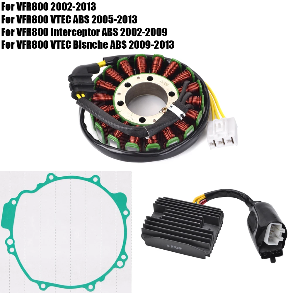 Stator Coil Regulator Rectifier Gasket For Honda VFR800 VTEC Blsnche ABS / VFR 800 Interceptor ABS