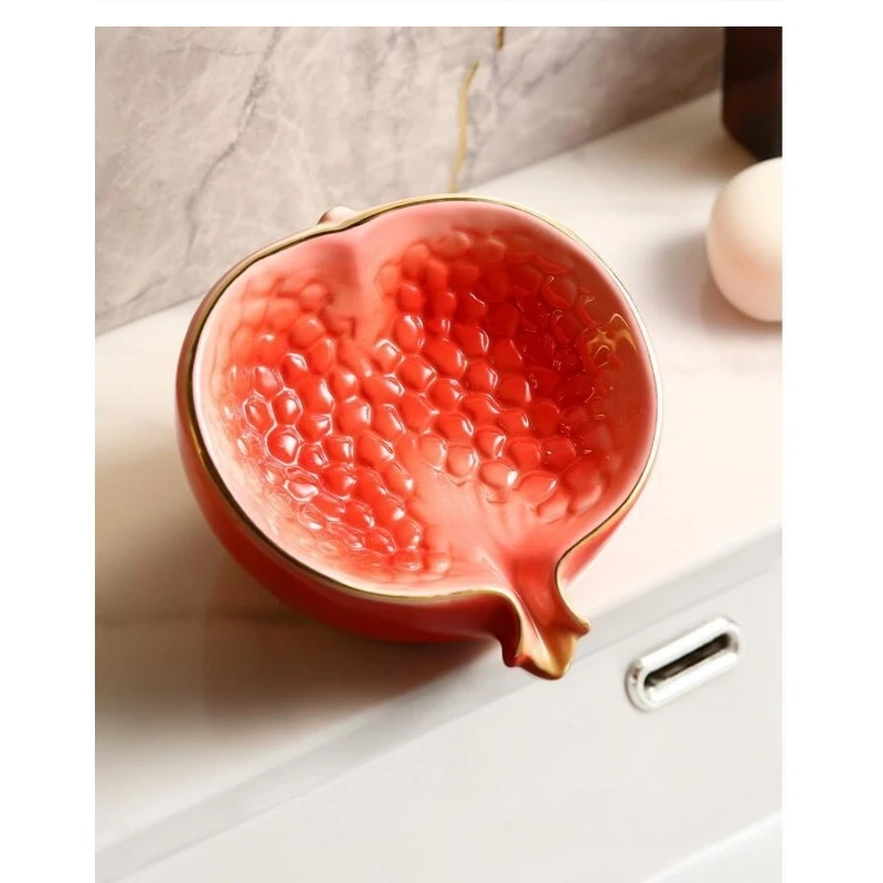 

Ceramic wash table drain pomegranate dish bathroom decoration