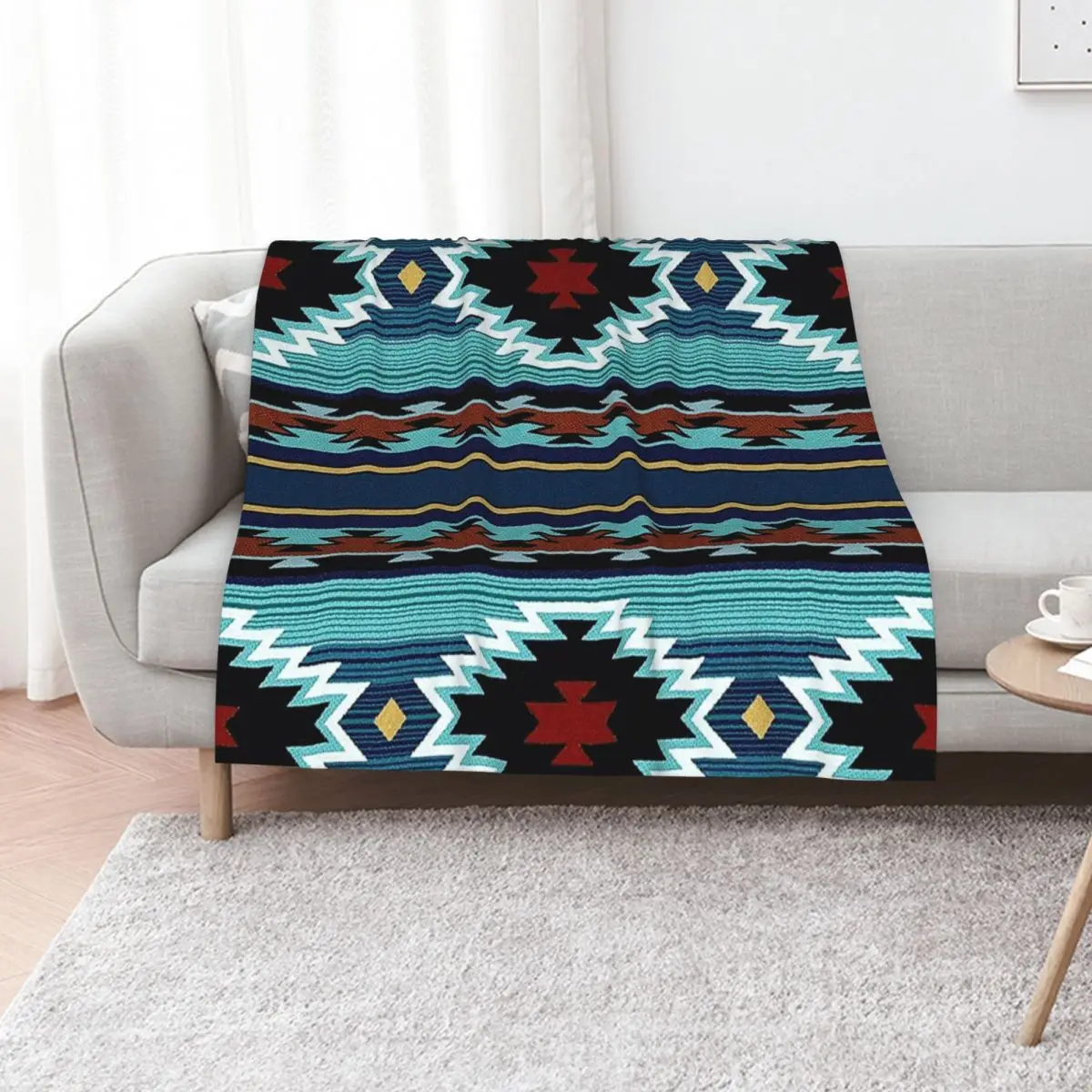 

Navajo blanket, Southwestern Art Design, Native American blanket, Native American art, Indian Art, Indian blanket, Throw Blanket