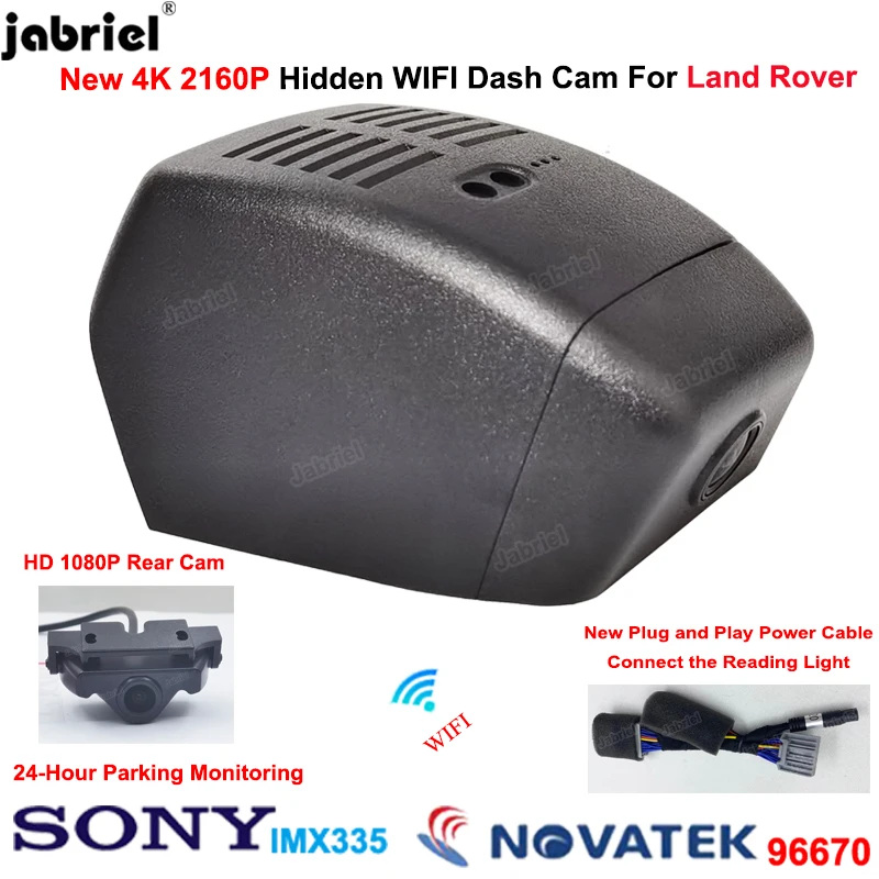 

UHD 4K Dash Cam Car DVR Dual Camera for Land Rover Range Rover Evoque for Land Rover Range Rover Velar for Jaguar XJ XJL E Pace