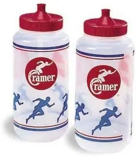 

Squeeze Wide Mouth Water Bottles No Leak Pull Cap BPA Free Sports Team Football Lacrosse Hockey Soccer Dishwasher Safe Plastic