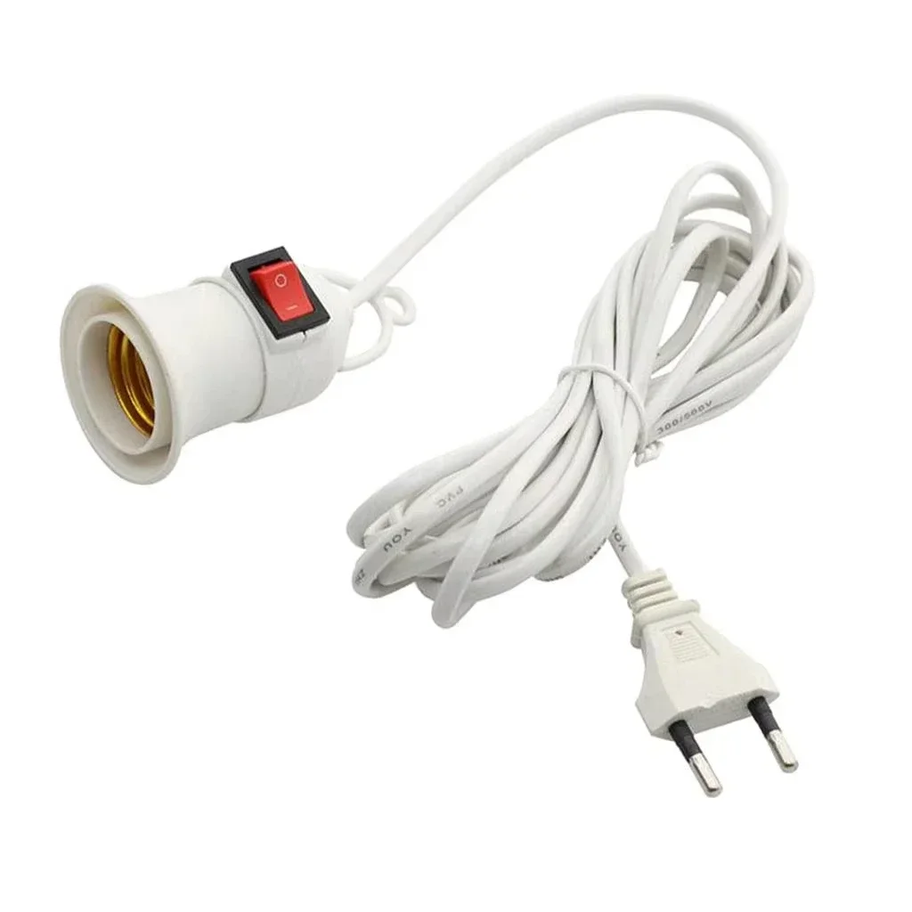 1/5PCS 2,3M E27 Hängende Zimmerpflanzen Lichthalter Garten Fassung Kabel EU/US mit Ein/Aus Schalter Lampenfassung für Schreibtisch Licht – Detail 4