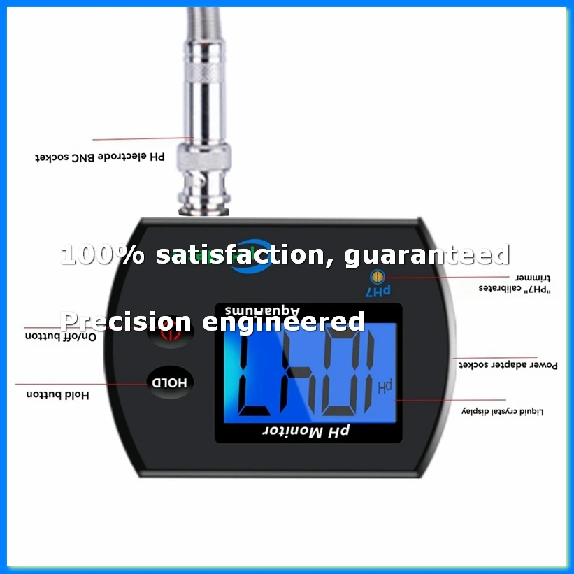 Digital Ph Meter Aquarium Drinking Water Online PH Monitor Professional Accurate Water Quality Tester EU Plug-A55K