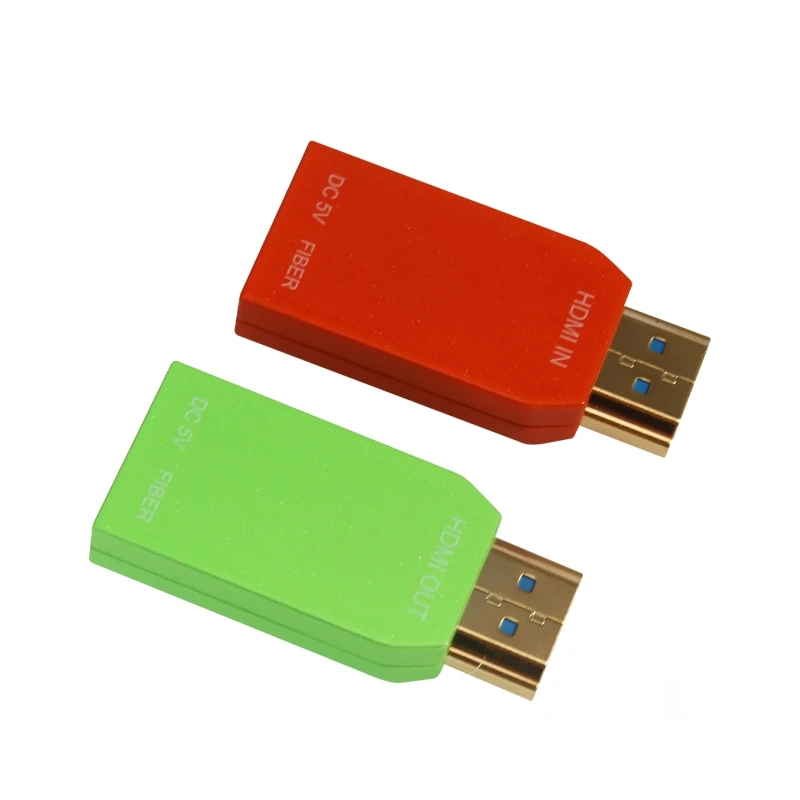 Gimbo Mini 4K/60Hz HDMI2.0 Over Single-Core Multimode Fiber Optic Extender LC Port HD-MI 2.0 OM4 300m for FTTH Applications