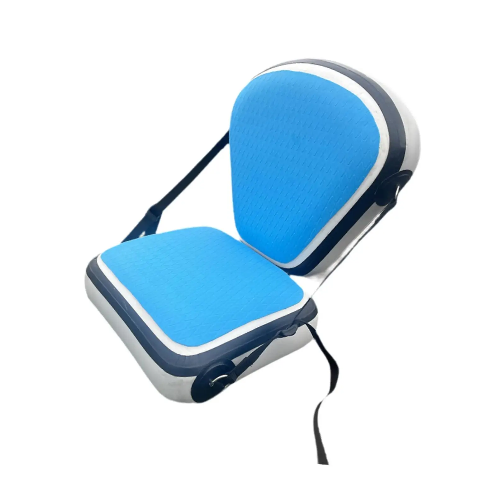 Kayak Seat Inflatable PVC Cushion with Backrest Portable Ergonomic Kayak Chair Easy Install for Rafting and Fishing Boats