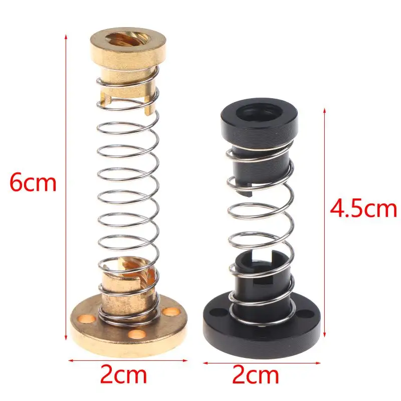 Präzisions-T8-Anti-Backlash-Gewindespindel mit Messing-/POM-Federmutter 2/4/8mm zur Beseitigung von Spaltmessungen für industrielle CNC-Ausrüstung und DIY-Projekte – Detail 8