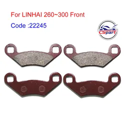 2 Sets Front Brake Pad For LINHAI 260CC 300CC ATV Quad Brake Pads Parts 22245
