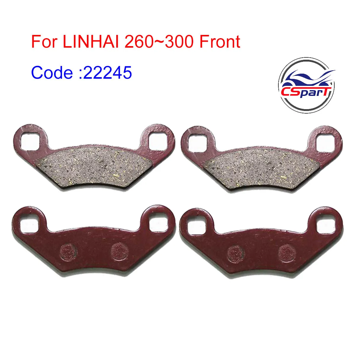 2 Zestawy Przednich Klocków Hamulcowych Do LINHAI 260CC 300CC ATV Quad Części Zamienne Klocki Hamulcowe 22245
