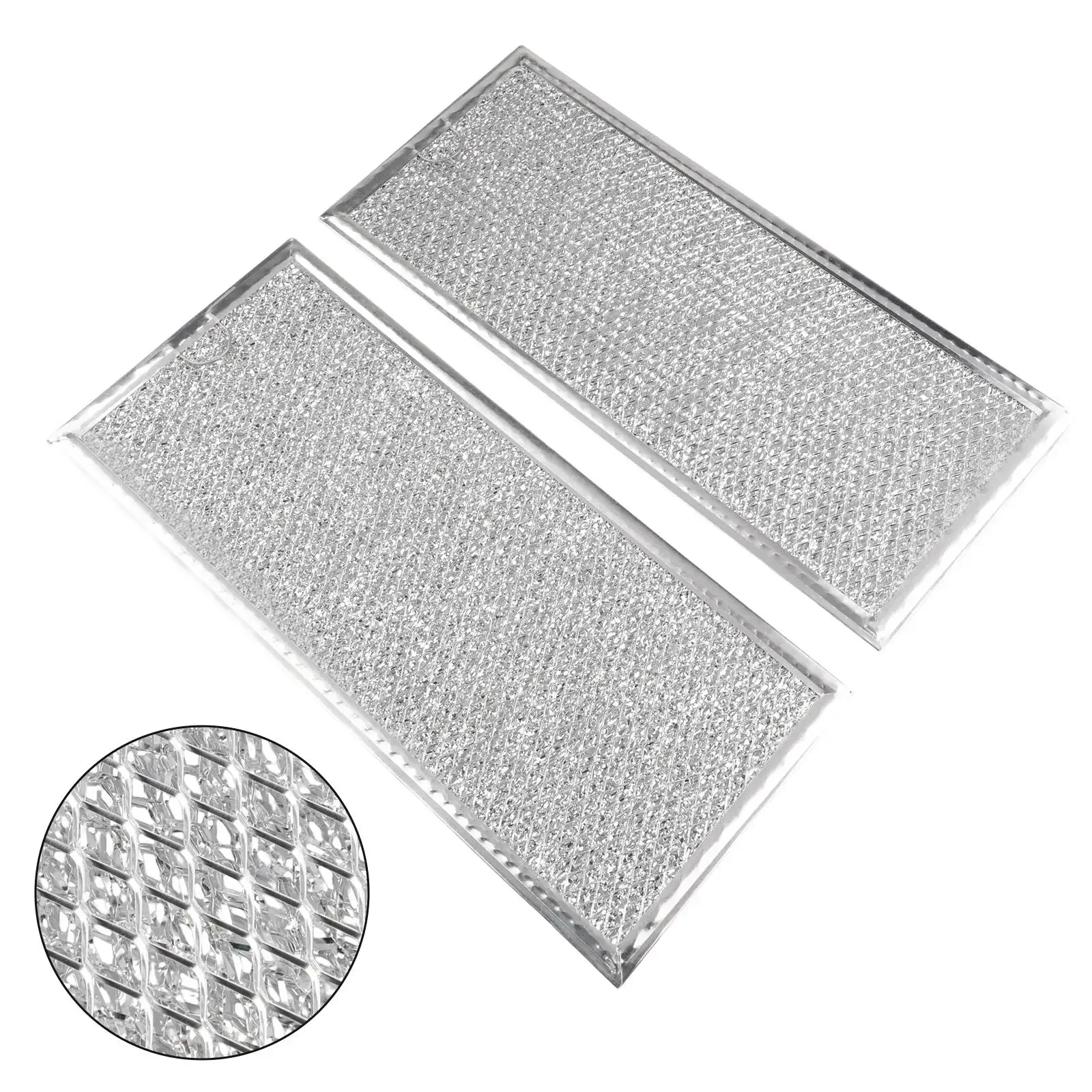 

Reusable 2 Pack Aluminum Filter For Microwave Oven Units Compatible With For W10208631A WB06X10596 For Kitchen Ventilation Needs