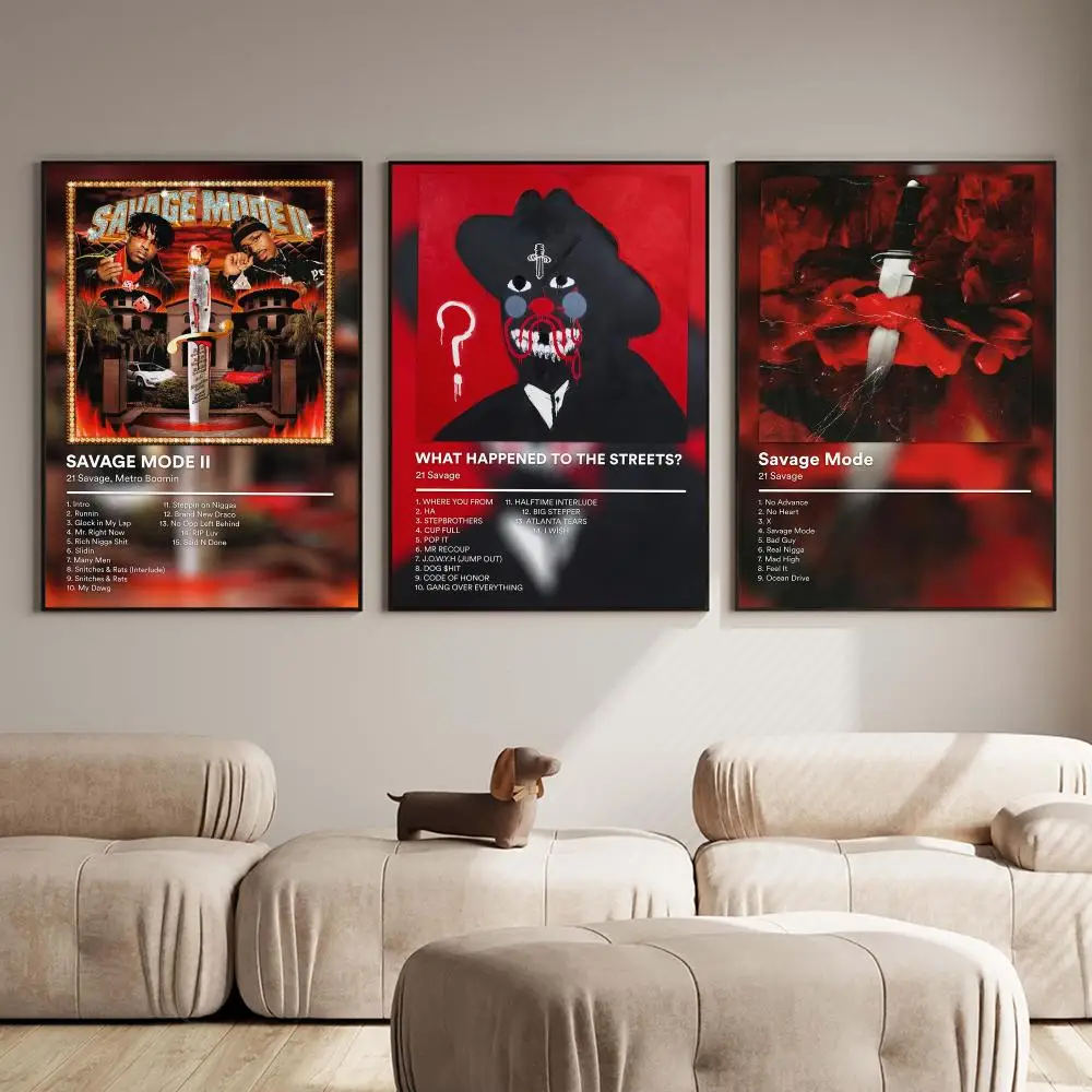 Rapper S-Savage Album Poster PP Wall Decor Posters Celebrity Music Art Prints Bedroom Office Gift