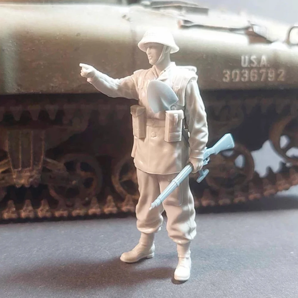 1/35 Hars Model Figuur Gk Soldaat Britse Infanterie Normandië Vol. 2 Wwii Militaire Ongemonteerde En Ongeverfde Kit