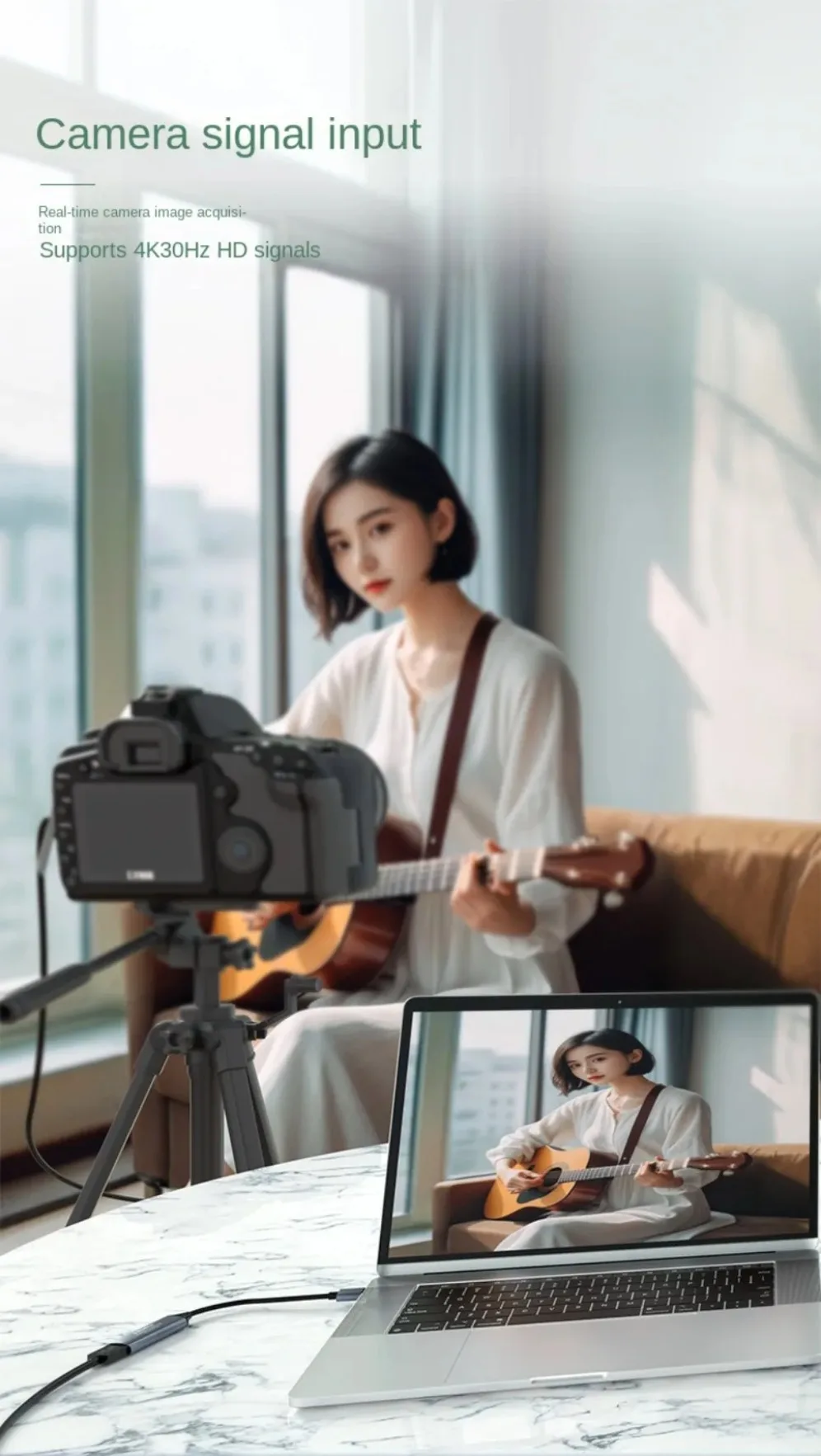 HDMI para Tipo C USB 3.0 Video Capture Card, Grabber para PC Game, Switch, Xbox, PS4, Gravação da Câmera, Live Streaming, 4K