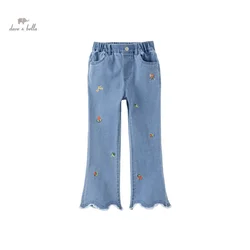 Dave Bella Jeans per bambini 2024 New Spring Girls Baby Casual Fashion Cowboy pantaloni svasati Classy Party Outdoor Sport DK1248028