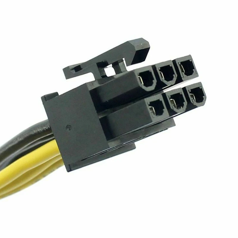 5Pcs PCI-E PCI Express 6Pin To Dual 2-Port 8Pin 6+2 Pin Adapter GPU Video Card Power Cable 16AWG+18AWG Wire For Miner