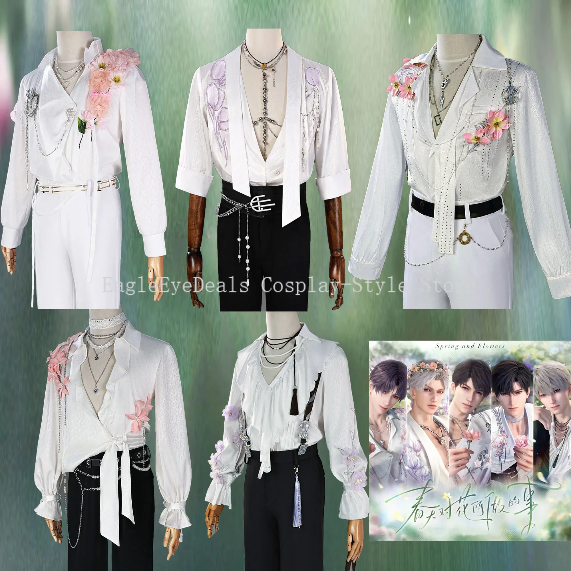 Amor y espacio profundo Rafayel Zayne Caleb Xavier Sylus disfraz de Cosplay Anime juego disfraces de Halloween adulto Unisex