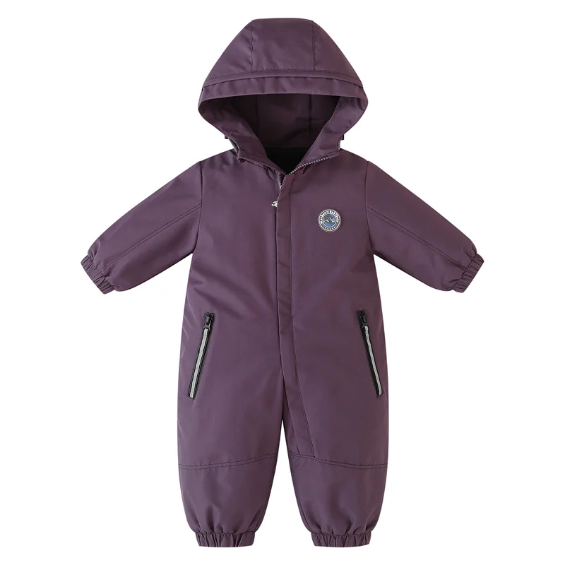 Kinder-Skianzug Winter Herbst Plus Samt Jungen-Jumpsuit Warme Kinderkleidung Wasserdichter Baby-Mantel mit Kapuze Jungen-Schneeanzug 1-5 Jahre – Detail 11